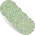 Trivets For Hot Dishes, 4 Pot Holders Kitchen, Heat Resistant Mats Count. Fixed Price $23.99.