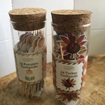 Mud Pie Toothpicks And Holder Thanksgiving Pumpkin Kitchen Housewares Set Of 2. Fixed Price $5.00.