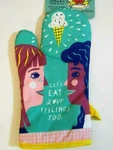 Nwt - Blue Q Oven Mitt (lets Eat Your Feelings). Fixed Price $12.95.