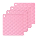 Smithcraft Silicone Trivets Mats Square Rubber Pot Holder Pink. Fixed Price $24.01.