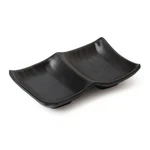 Get SD-5525-BK Nara Black Melamine 2.5 Oz. 2-COMPARTMENT Side Dish Doz. Fixed Price $68.65.