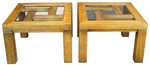 Vintage Drexel Heritage Woodbriar Square Oak Side Accent Tables Mcm 987-027. Fixed Price $803.00.