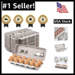 Natural Pulp Cartons 25 Eco-conscious Holders For 12 Large Eggs Each. Fixed Price $35.24.