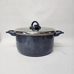 T-fal Blue 8 Qt Stockpot Large Tfal Pan With Vent Metal Lid. Fixed Price $11.00.
