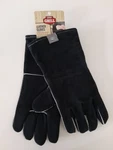 Expert Grill 14" Insulated Heat Resistant Leather Bbq Gloves Black Comfortable. Fixed Price $10.99.