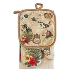 Kitchen Set Towel Oven Mitt Potholder Islands Hawaii Tan. Fixed Price $27.70.
