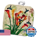 3D Rose Humble Hummingbirds Pot Holder, 8 X. Fixed Price $29.85.