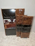 Town & Country Living Autumn Scroll Damask 60"X84" Tablecloth Napkins. Fixed Price $31.99.