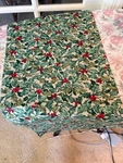 Custom-made W/longaberger American Holly Christmas Xmas Fabric Table Runner. Fixed Price $13.00.
