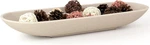 Beige Long Decorative Dough Bowl For Table Centerpieces - 17.72"W X 2.24"H. Fixed Price $83.99.