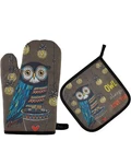 Owl Always Love You Oven Mitts And Pot Holder Set 2PCS Creative Valentine's Day. Fixed Price $18.00.