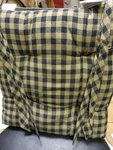 Primitive 14 In Chair Pad Black Check Cotton Tie Kitchen Table Decor Vhc Brands. Fixed Price $21.99.