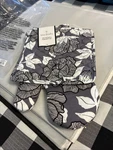 Vera Bradley Oven Mitt And Potholder Gray White Flowers 100% Cotton Nwt. Fixed Price $19.99.