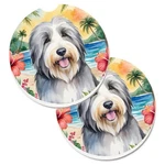 Carolines Treasures DAC6364CARC 2.5 X In. Bearded Collie Luau Cup Holder .... Fixed Price $23.36.