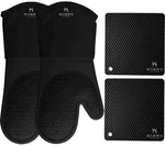 Homwe Silicone Oven Mitts And Pot Holders 4-PIECE Set Heavy Duty Cooking Glov.... Fixed Price $38.62.