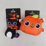 Lot 2-PC Halloween Toys Large Plush Catnip Black & Pumpkin Digger #2169. Fixed Price $10.39.