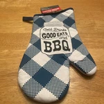 Nwt Home Collection Oven Mitt - Cold Drinks Good Eats And Bbq 7 X 13. Fixed Price $8.99.