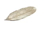 79 Polystone Bird Feather Decorative Bowl, 26" X 9" 2", Silver. Fixed Price $59.77.