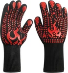 1 PAIR/2 Pieces Bbq Gloves, Grilling Heat Resistant Barbecue Oven. Fixed Price $10.18.