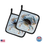 Caroline's Treasures Carolines 8011PTHD Blue Crab Pair Of Pot Holders. Fixed Price $34.38.
