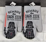 Star Wars Darth Vader Beware The Dark Side (on Your Cookies) Oven Mitts-set Of 2. Fixed Price $18.97.