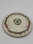 Royal Worcester Holly Ribbons Round 10-INCH Cork-backed Pot Holder. Fixed Price $45.99.