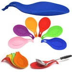3 Kitchen Silicone Spoon Rest Flexible Almondshaped Utensil Ladle Holder. Fixed Price $9.41.