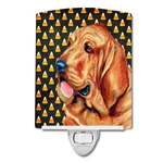 Carolines Treasures Bloodhound Candy Corn Halloween Portrait Ceramic Night Light. Fixed Price $5.26.