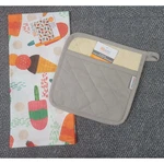 Mu Kitchen Oven Mitt Potholder Ice Cream 100% Cotton Terry Lined 2PC Set Gift. Fixed Price $16.97.