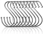 New Pro Chef Kitchen Tools Heavy Duty Round Hooks Pot Rack 10 Pack Set. Fixed Price $12.99.