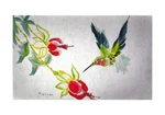 Drake Betsy's Hummingbird 30 X 50 Inch Floral Comfort Floor Mat. Fixed Price $89.99.