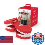 Genuine Fred Chomp Pot Holders, Oven Mitts, Set Of 2, Chattering Teeth Inspired,. Fixed Price $36.93.