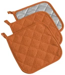 Dii Basic Terry Collection Quilted 100% Cotton, Potholder, Spice, 3 Piece. Fixed Price $16.66.