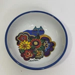Vintage Laurel Burch Carlotta Cat Bowl Ceramic 5" Diameter. Fixed Price $18.95.