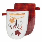 Set 2 Hello Fall Autumn Leaves Grabber Potholder Kitchen Mitts, By Kay Dee. Fixed Price $14.97.
