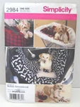 Simplicity 2984 Travel Accessories For Dogs: Car Seat, Covers, Toys Pattern Uc. Fixed Price $9.75.