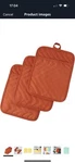 Heat Resistant Pot Holders, Cotton Hot Pads For Counter & Table, Green. Fixed Price $11.49.