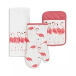 Kate Spade Strut Your Stuff Flamingo 3PC Kitchen Set Towel Oven Mitt Pot Holder. Fixed Price $44.93.