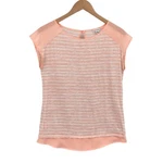 Calvin Klein Tee Shirt Top Womens Xs Coral Striped Linen Sleeveless Round Neck. Fixed Price $18.69.