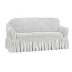 Collections Stylish Trellis Design Ruffled Border Stretch Furniture Cover. Fixed Price $25.79.