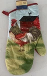 Rooster Barn Farmhouse Oven Mitt Home Collection Pot Holder Kitchen Country Nwt. Fixed Price $8.00.