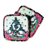 Vtg Country Geese Holiday Pot Holder Oven Mitt Pair 80'S Franco Cottagecore New. Fixed Price $19.99.