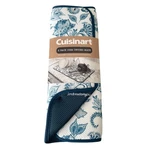 Cuisinart Dish Drying Mats 16 X 18 Blue/white Floral 2 Piece Reversible Set. Fixed Price $22.75.