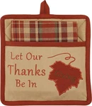 Park Designs Thanks Giving Pocket Potholder. Fixed Price $7.50.