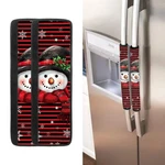 Snowman Refrigerator Handle Covers Set Of 2 Christmas Decorations Indoor Snow.... Fixed Price $22.38.