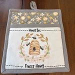 Kay Dee Designs Bee Inspired Embroidered Pocket Mitt, 8" X 10", Various. Fixed Price $9.99.