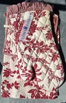 April Cornell Kitchen Towel Pot Holder Oven Mitt Red White Floral Cotton Nwt. Fixed Price $19.99.