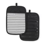 Albany Matte Black 7 In. X 10 Cotton Pot Holder Set (2-PACK). Fixed Price $18.00.