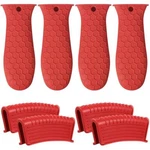 8 Pack Cast Iron Handle Cover Silicone Hot Assist Holder.... Fixed Price $15.12.