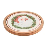 Mud Pie Home Santa Claus Face Retro Nostalgic Christmas Trivet Hot Plate. Fixed Price $32.99.